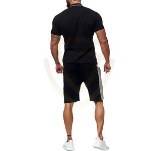 ชุดเซ็ตเสื้อผ้าฤดูร้อนขายส่งแบบใหม่ & ชุดคู่สำหรับผู้ชาย เสื้อโปโลแขนสั้น 2 ชิ้น กางเกงขาสั้นสำหรับกิจกรรมกลางแจ้ง - Product Image 4