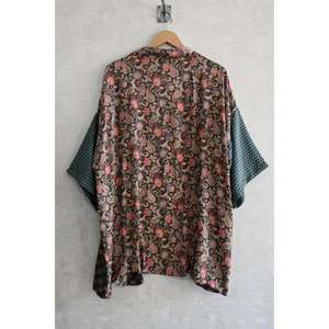 Kimono de Seda India para Mujer, Hecho a Mano, Corto, Estampado, Ropa de Dormir, Bata para Estar en Casa - Product Image 5