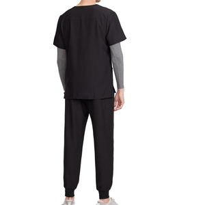 New Arrival Men Hospital <b>Scrubs</b> Uniform Soft Comfortable Medical Workwear V Neck Men <b>Scrubs</b> Set For Online Sale - Product Image 2
