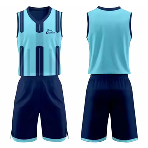 Tenue d'entraînement de volley-ball de dernière conception fabriquée en usine, uniforme de volley-ball de couleur unie - Product Image 1