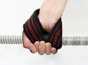 Sangles de musculation en coton robuste pour fitness, gym, powerlifting, soulevé de terre, avec fermeture rapide en forme de 8 - Product Image 4