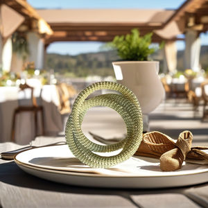 Anneau de serviette rond en fer - Product Image 2