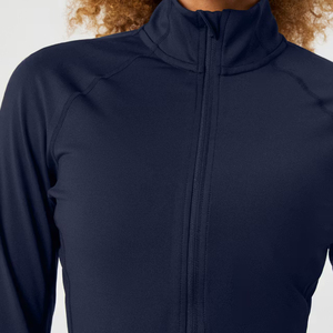 Women Nylon Seamless Sports Jacket High Elastic Zip up Jacket <b>Long</b> <b>Sleeve</b> Tight-fitting Running Fitness Coat Gym Jacket - Product Image 5