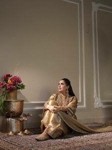 Nuevo Conjunto Salwar Dupatta de Seda Georgette con Diseño de Cuello Moderno y Tradicional Indio, Semibordado, Hasta la Rodilla, para Mujer - Product Image 3