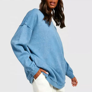 Sudadera de Mujer Estilo Streetwear con Lavado Ácido, Hecha a Medida, Precio al por Mayor, Alta Calidad, a un Precio Razonable - Product Image 6