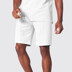 Conjunto de verano de algodón moderno para hombre, proveedor de conjuntos deportivos de verano para hombre, conjunto de verano de algodón con cintura elástica para hombre - Product Image 6