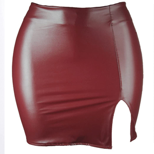 Jupes en cuir véritable pour femmes, style décontracté, tendance, pour l'hiver, techniques brodées, respirantes, OEM ODM - Product Image 4
