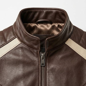 High Quality <b>Leather</b> <b>Jacket</b> Casual Streetwear Zipper Design Wind Resistant <b>Winter</b> <b>Jacket</b> For Riding And Bulk Orders - Product Image 5