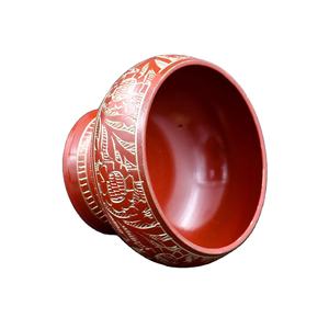 Bol en laiton rouge avec couvercle pour la combustion de sauge, décoration d'intérieur, qualité supérieure, pour fumigation - Product Image 2