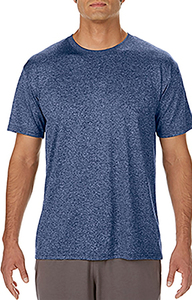 Camiseta Unisex Azul de Cuello Redondo y Manga Corta, Corte Regular, Color Sólido, Informal, Tejida, Transpirable, Ecológica, 100% Algodón - Product Image 5