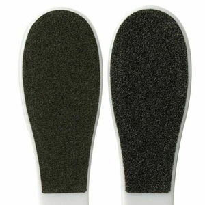 Lime à pieds double face en acier inoxydable de qualité supérieure avec manche métallique, élimine les talons fendillés pour les soins personnels - Product Image 2