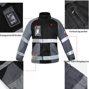 IOTA SPORTS Hi Vis Reflective Rain <b>Jackets</b> Water Proof <b>Jacket</b> Waterproof Windproof <b>Canvas</b> <b>Work</b> <b>Jackets</b> - Product Image 1