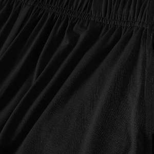 Ensemble T-shirt et short en coton uni pour homme, 2 pièces, coupe oversize, 100% coton, respirant - Product Image 3