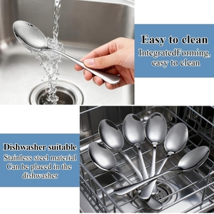 Cuillère alimentaire durable en acier inoxydable pour la cuisine, la restauration, la maison, les restaurants, les hôtels, les traiteurs, fournisseur en gros pour l'exportation - Product Image 3