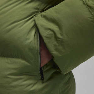 High Quality <b>Men's</b> <b>Winter</b> Olive Green Puffer Jacket Warm Windproof Padded Quilted Bubble <b>Coat</b> Stand Collar Streetwear <b>Parka</b> - Product Image 5