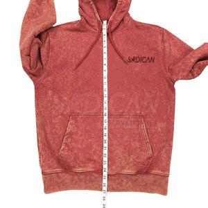 Vente en gros Sweat à capuche personnalisable style streetwear basique 100% Coton délavé à l'acide, intérieur brossé doux, poche, texture délavée unique - Product Image 2