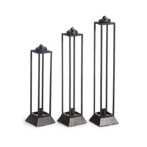 Hot Selling Home Decorative Glass & Iron <b>Lantern</b> Matt <b>Black</b> Color Standard Size Candle Holder Handmade Custom Size Shape - Product Image 6