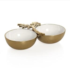 Bol de service moderne en métal avec finition émaillée, idéal pour la cuisine, la salle à manger et le service, au design élégant - Product Image 1