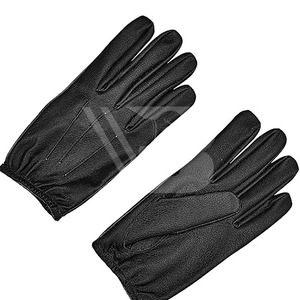 Guantes de Conducción de Cuero de Cabra de Color Natural de Primera Calidad, Guantes de Seguridad Industrial de Algodón para Protección de Manos de Conductores - Product Image 4