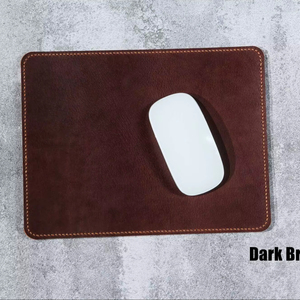 แผ่นรองเมาส์หนังแท้คุณภาพสูง ขอบเย็บอย่างดี แผ่นรองโต๊ะทำงาน หนังวัวแท้สั่งทำพิเศษ สำหรับผู้ใช้แล็ปท็อป รุ่น LMP-0028 - Product Image 1