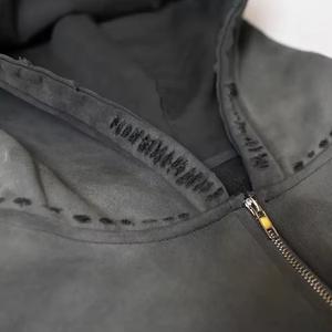 Survêtement pour hommes, broderie vieillie, vente en gros, personnalisable, impression de logo personnalisée de haute qualité, marque privée, nouveauté - Product Image 5