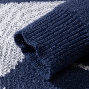 Pull en tricot pour homme, motif chat de dessin animé, manches longues, vêtements d'hiver, bleu gris, tricoté, style américain, style urbain, USA - Product Image 4