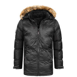 Chaqueta de Invierno para Hombre, de Alta Calidad, de Lona, Impermeable, Transpirable, con Capucha, Cortavientos, Estilo Urbano, Parka - Product Image 2