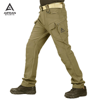 Pantalon utilitaire extensible pour homme, multi-poches, durable, pour le travail en extérieur, la randonnée, la pêche, le trekking