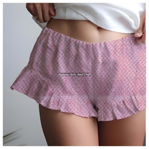 Ropa Interior Holgada y Transpirable de Verano para Mujer, Pantalones Cortos con Volantes 100% Algodón, Ropa Interior Suave y Transpirable, Pantalones Cortos Tipo Bóxer con Volantes - Product Image 6
