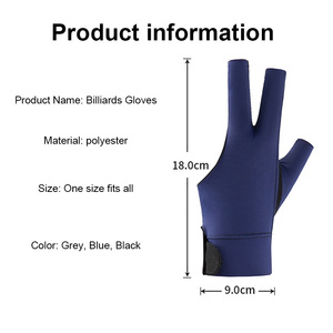 Breathable 3 Finger Snooker Gloves Non Slip Billiard Gloves Left Hand Mesh Pool Cue Gloves for Weightless Smooth Stroke - Product Image 5