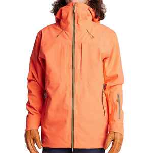 Veste de ski pour homme personnalisée, fine, matelassée, de haute qualité, couleur contrastée, coupe-vent, imperméable, en coton, style décontracté, fermeture éclair, OEM - Product Image 1