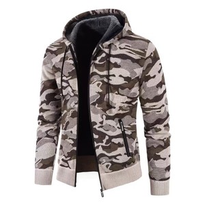 Sweat à capuche zippé pour homme, automne-hiver, tricoté, écologique, respirant, rembourré, en coton épais, taille 3XL, imprimé en polaire - Product Image 6