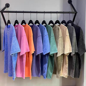 เสื้อยืดผู้ชายทรงบ็อกซี่ผ้าฝ้าย 100% ขายส่ง พิมพ์โลโก้ตามสั่ง หนัก ทรงโอเวอร์ไซส์ ไหล่ตก 270 GSM คุณภาพสูง - Product Image 5