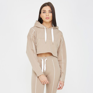 240g Best Quality Sublimated printed Pullover Hoodies for <b>Women</b> Crop Unique Design <b>Top</b> Trending Breathable Pullover hoodies - Product Image 4