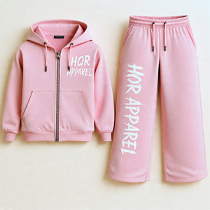 Conjunto de Sudadera con Capucha y Pantalones Deportivos de Dos Piezas, de Algodón Grueso de 320g, Ecológico, Lavado Ácido, con Cierre, para Hombre, Personalizable, de Alta Calidad - Product Image 2