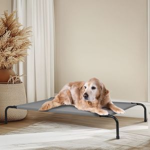 Cuccia per Cani XL in Lino 127x79x20 cm, Rettangolare/Ovale, per Interni, con Imbottitura in Cotone Rimovibile per Inverno e Primavera, Fantasia Tinta Unita - Product Image 2