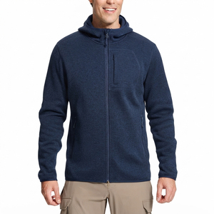 Veste zippée softshell personnalisée pour homme, veste de randonnée en coton pour l'extérieur, poches zippées, veste de sport légère et respirante pour homme - Product Image 1
