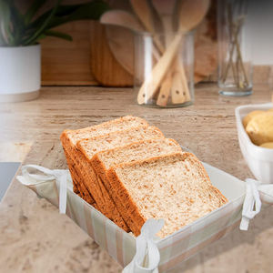 Panier à pain en tissu réutilisable, imprimé sur mesure, en coton écologique, best-seller - Product Image 1