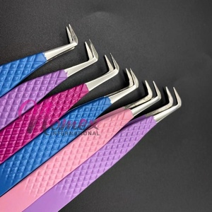 Juego de Pinzas para Lifting de Pestañas de Alta Calidad con Recubrimiento en Polvo de Colores Personalizados, Antibacterianas, Ligeras, con Puntas en Forma de L de 90 Grados - Product Image 6