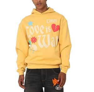 Sudadera con Capucha para Hombre, Diseño Gráfico con Estampado Puff, Felpa de Algodón, Estilo Casual Urbano, Manga Larga, Fabricante - Product Image 1