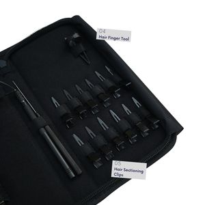 Kit Profesional de Herramientas para Extensiones de Cabello: Aguja Curva para Separar Cabello, Gancho de Alambre, Pinza para Microperlas y Suministros - Product Image 4