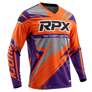 Ropa de Moda de Diseño Personalizado, Jersey de Motocross de Algodón, Poliéster y Elastano, Ropa de Carreras de Motocicleta, Jersey de Motocross - Product Image 2
