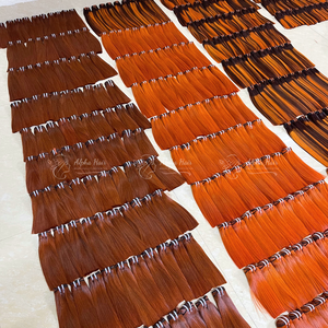 Super sedoso suave virgen vietnamita HD para pelucas frontales de encaje con extensiones de cabello de trama recta de hueso de color de larga duración - Product Image 6