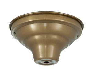 Support de lampe en acier, diamètre 5 1/4 pouces, profondeur 2 3/4 pouces, trou central passe une tige de 1/8 IP. 2 barres perforées mesurent 4 1/2 - Product Image 3