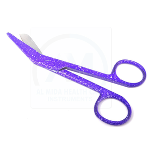 Ciseaux chirurgicaux ophtalmiques professionnels AL MIDA à pointe fine, en acier inoxydable recouvert, instrument médical pour microchirurgie oculaire - Product Image 2