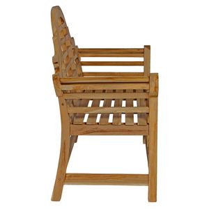 Silla de Jardín Tradicional de Teca Sólida, Cómoda, Resistente al Agua, Ecológica y Duradera, con Patas Tipo Sable, OEM - Product Image 3