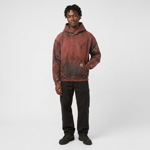 Sweat à capuche vintage délavé et usé, coupe oversize, pour l'hiver, 400+ GSM, en coton et polyester épais, molleton doux, sur mesure - Product Image 2