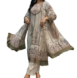 Nouveau costume de robe pour femmes à la mode pakistanaise Shalwar Kameez déguisement respirant vente chaude en gros vêtements de mariage et de fête - Product Image 4