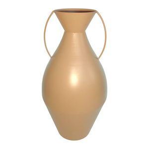 Vase en métal texturé bicolore de luxe, vert et jaune, art moderne, vase à fleurs géométrique pour la décoration de table d'hôtel de luxe, restaurant - Product Image 6