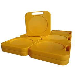 Patins de support portables carrés et ronds en UHMWPE avec poignées intégrées pour un transport et un rangement faciles - Product Image 1